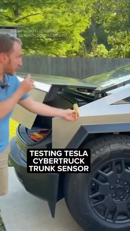 Tesla Cybertruck Crushes Banana