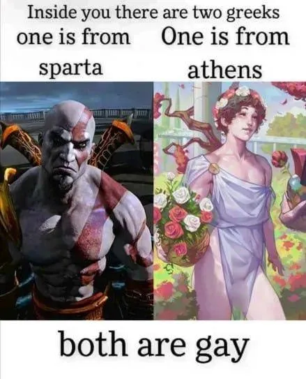 Two Greeks, Same Result
