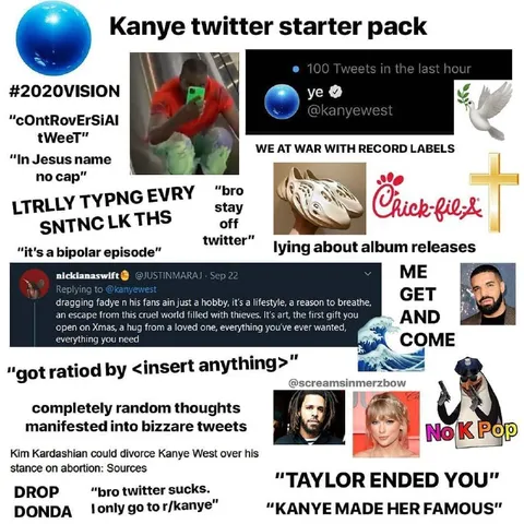 Kanye Twitter Starter Pack