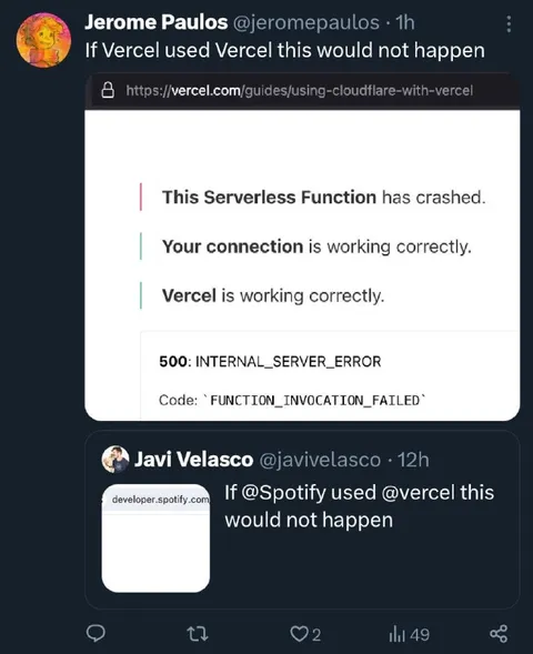 Vercel Error Would Not Happen