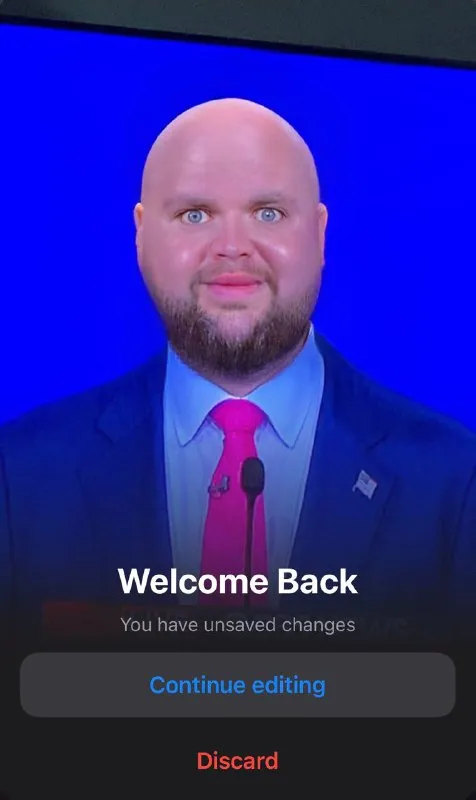 Welcome Back Unsaved Changes