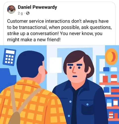Customer Service Makes a Friend