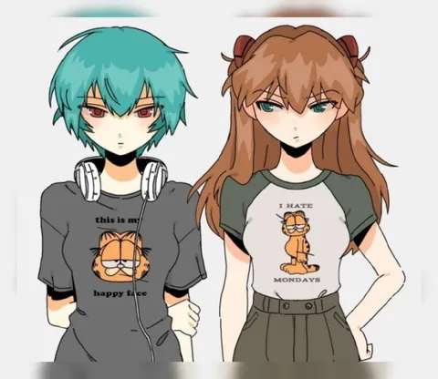 Anime Garfield Monday Mood