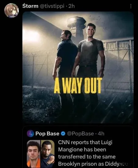 Luigi Mangione и Diddy в A Way Out