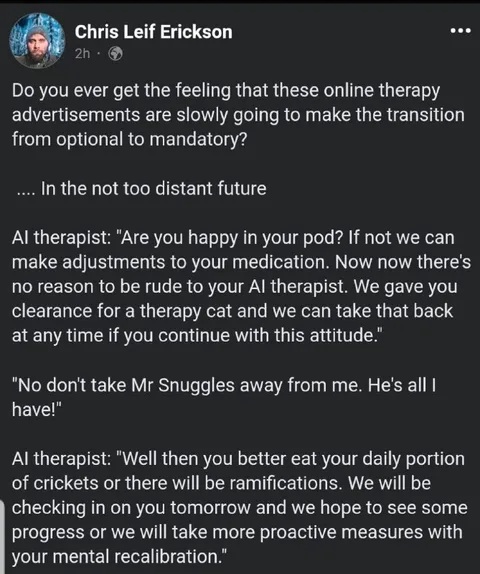 Mandatory Online Therapy