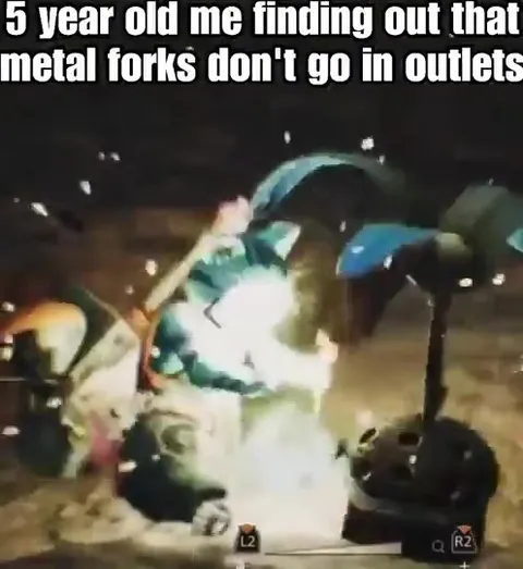 Metal Forks and Electrical Outlets