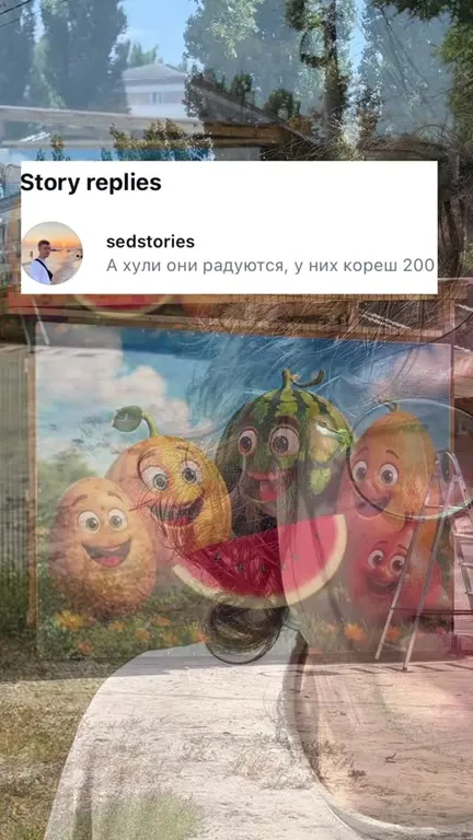 Фруктовая палатка с корешем