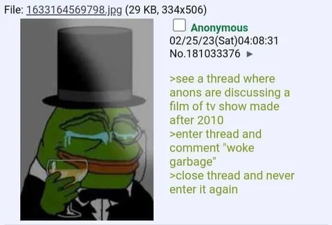 Pepe Leaves the Woke Garbage Thread