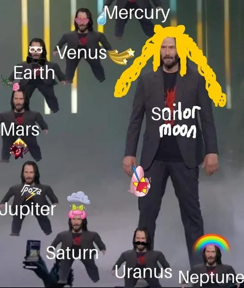 Solar System With Sador Moon