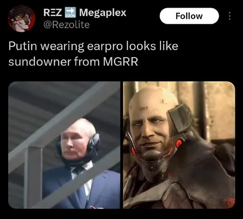 Putin Looks Like Sundowner