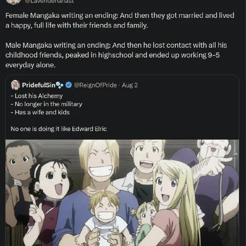 Male Mangaka Writing an Ending