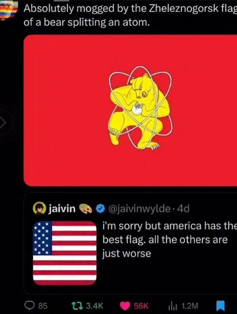 Zheleznogorsk Flag Moggs America