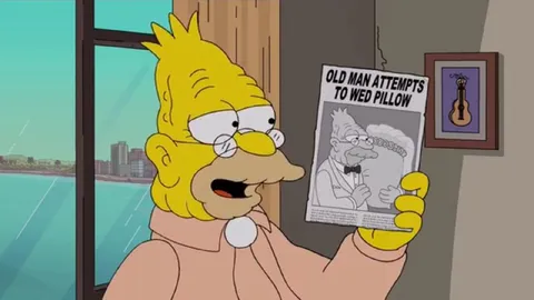 Old Man Attempts to Wed Pillow