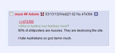 Moot Hates Australian Shitposters