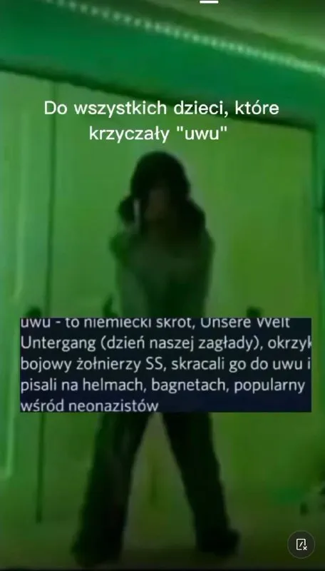 Uwu jako okrzyk bojowy SS