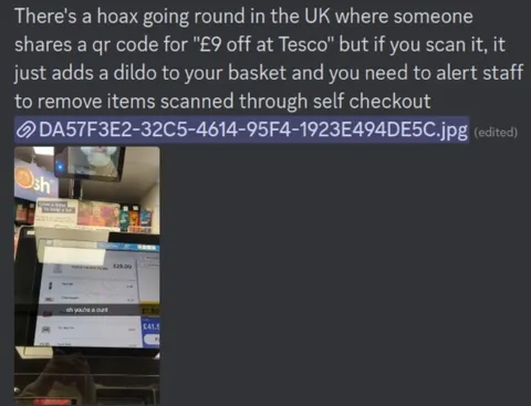 Tesco dildo QR code hoax