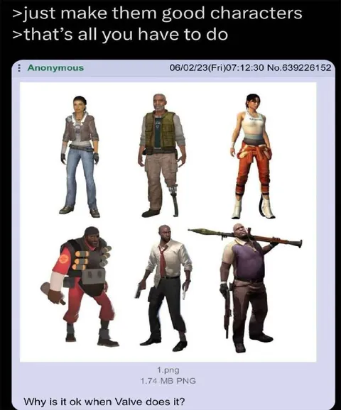 Just Make Them Good Characters