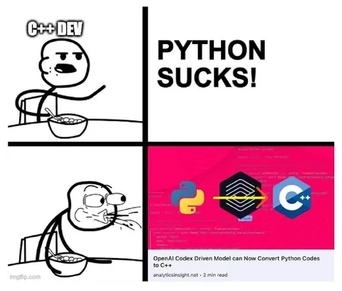 C++ Dev Rejects Python