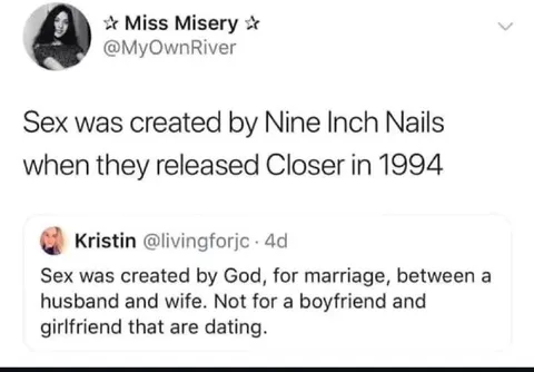 Sex Was Created by Nine Inch Nails