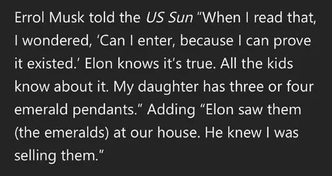 Errol Musk's Emerald Story
