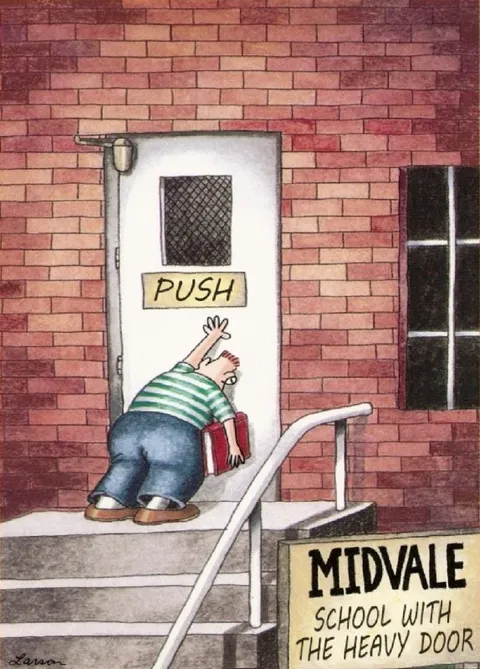Midvale School Heavy Door
