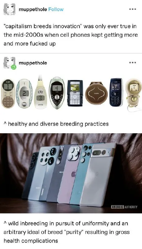 Cell Phone Design Inbreeding