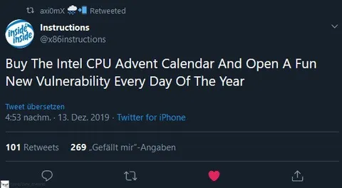 Intel CPU Vulnerability Advent Calendar