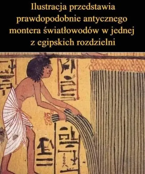 Starożytny monter światłowodów