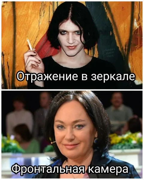 Отражение в зеркале и фронтальная камера