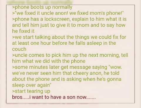 Phone Repair Bonding With Uncle