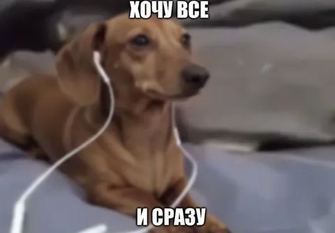 Хочу всё и сразу