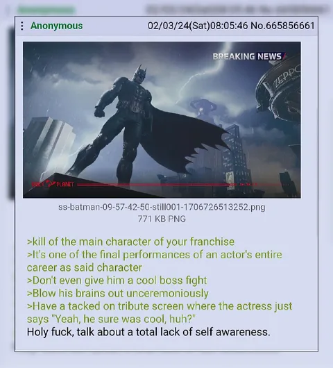 Batman Franchise Finale Greentext