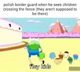 Polish Border Guard Sees Kids