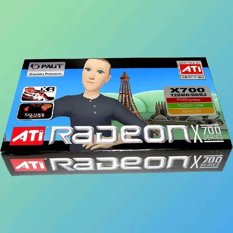 Старая видеокарта ATI Radeon X700