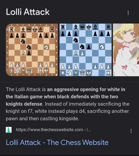 Lolli Attack Chess Opening