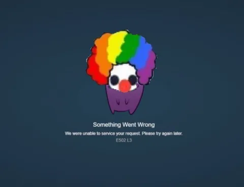 Clown Discord Error Screen