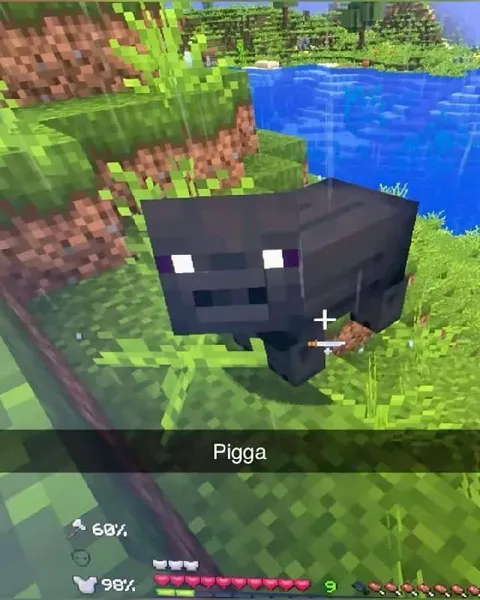 Minecraft Pigga Stares at You