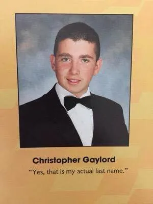 Christopher Gaylord Yearbook Photo