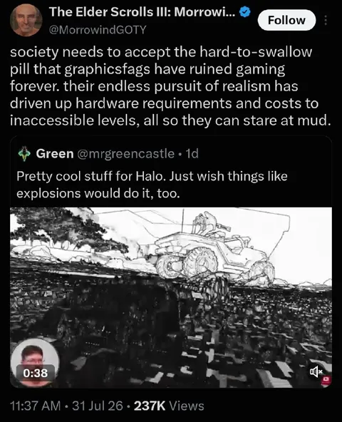 Graphics Fans Stare at Mud