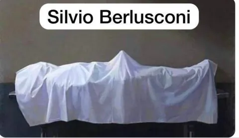 Silvio Berlusconi Under a Sheet