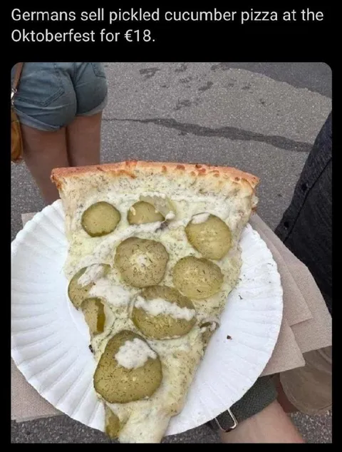 Pickle Pizza at Oktoberfest