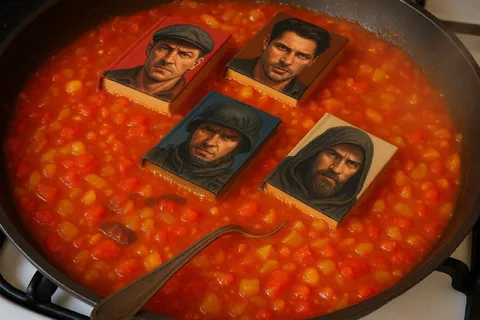 Книги варятся в супе