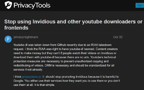 Stop Using Invidious