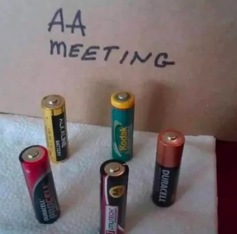 AA Batteries at an AA Meeting