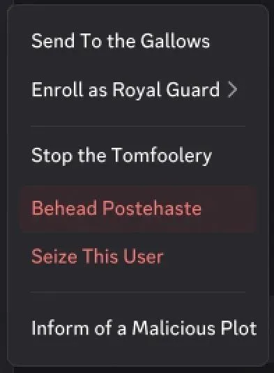 Behead Postehaste