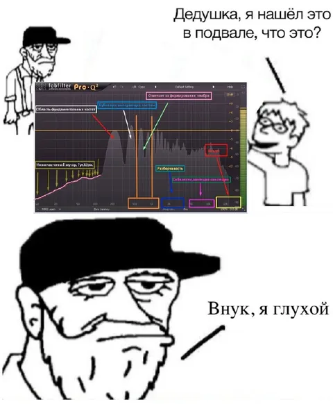 Дедушка нашёл эквалайзер в подвале