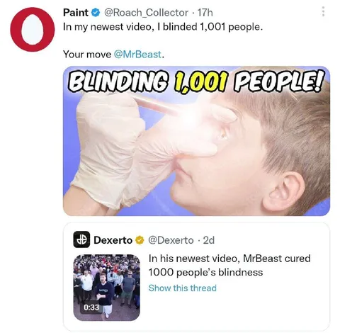 Paint Challenges MrBeast