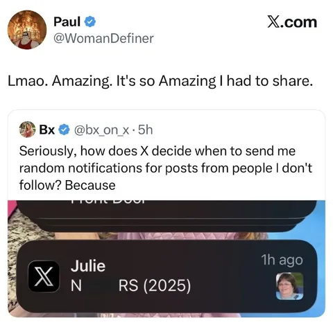 Random X Notifications