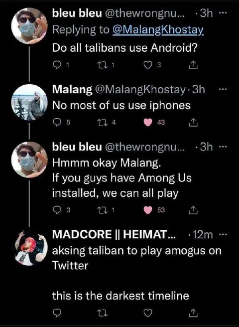 Taliban Among Us Twitter Thread