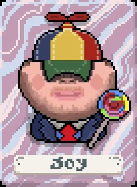 Pixel Art Joy Reaction